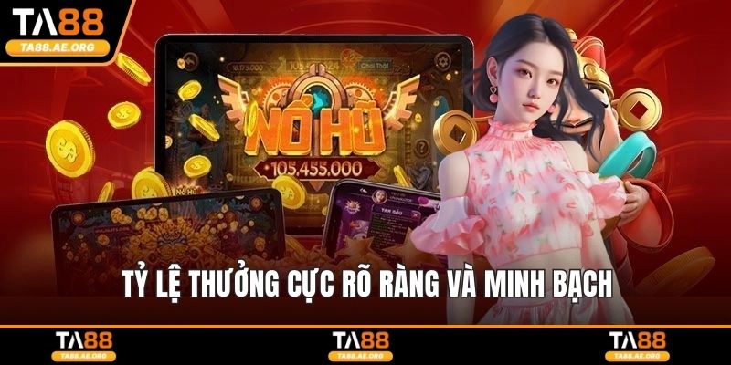 Nổ Hũ Thần Tài - Trải Nghiệm Quay Thưởng Cực Kỳ May Mắn Tỷ lệ thưởng cực rõ ràng và minh bạch